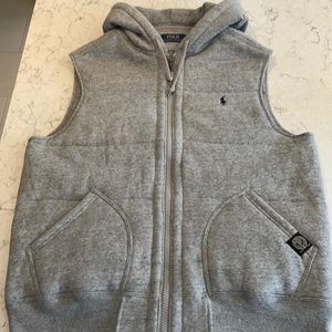 Men’s Polo Ralph Lauren hooded vest.